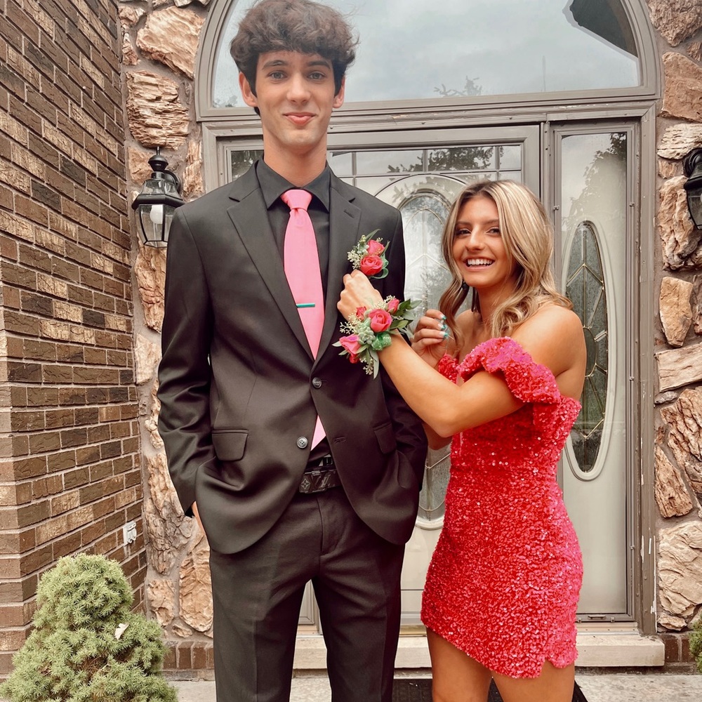 PINK HOMECOMING DRESS